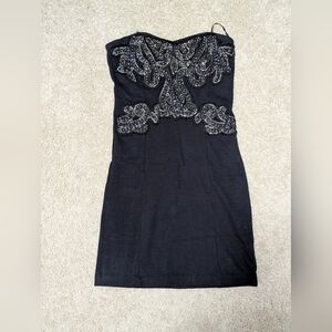 Free People Embellished Mini Cotton Dress Size XS